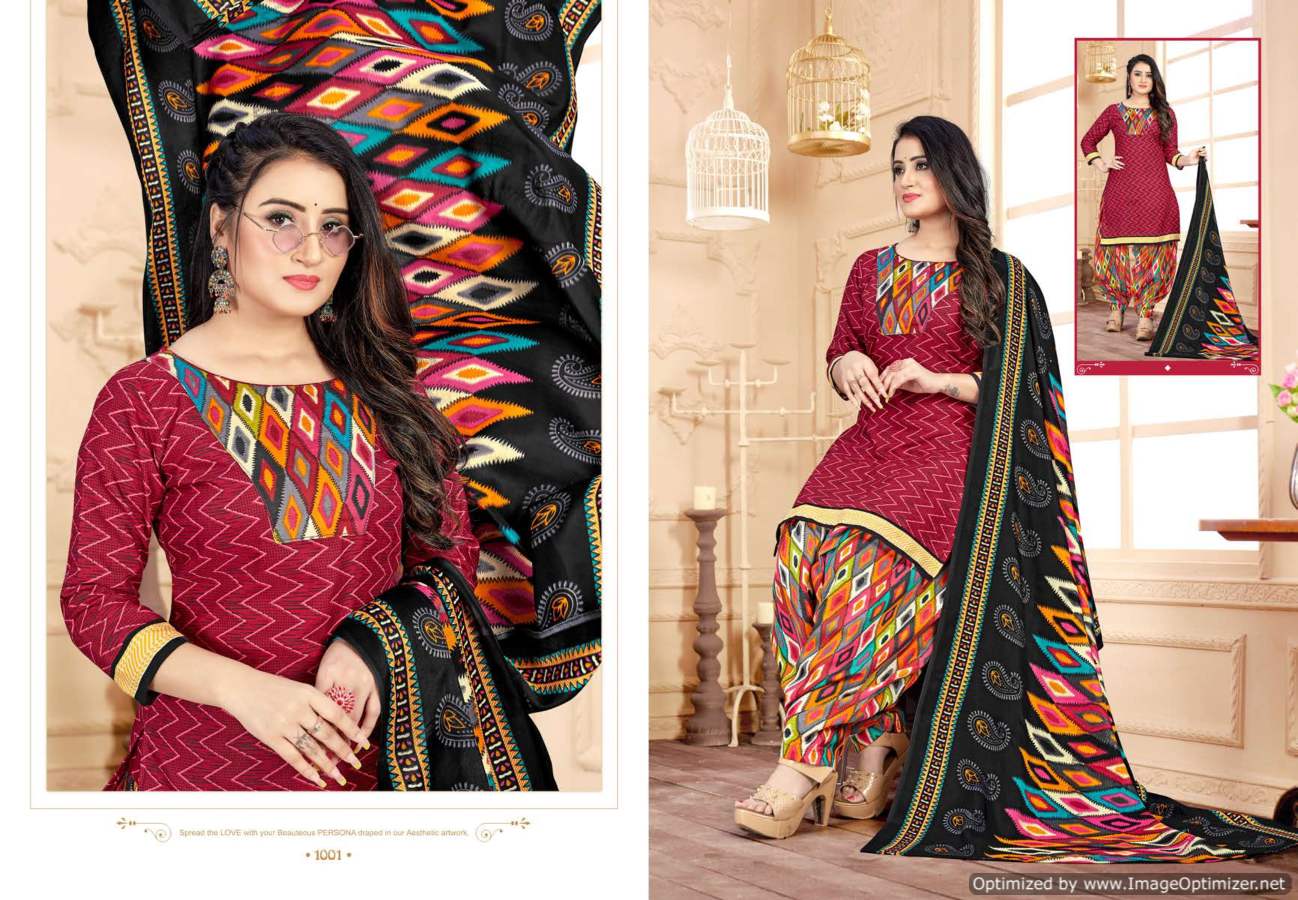 Patiyala Special 1001 Regular Wear Wholesale Cotton Dress Material
